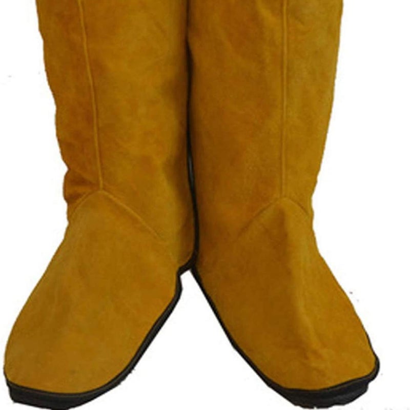 Senvate Leather Welding Spats, Heat and Abrasion Resistant Welding Boot and Shoes Covers, Fire Resistant Boot Protectors, Welding Gaiters, Tool Gifts for Men Dad - Image 1
